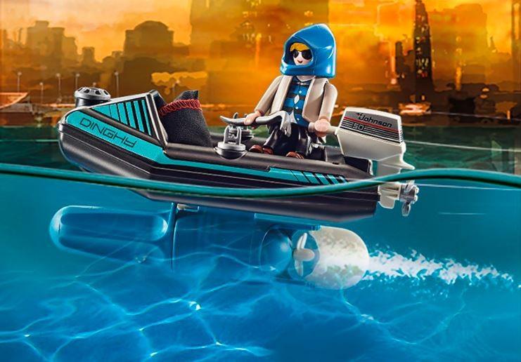 70782 PLAYMOBIL® City Action, Policijos lėktuvų paketas su valtimi