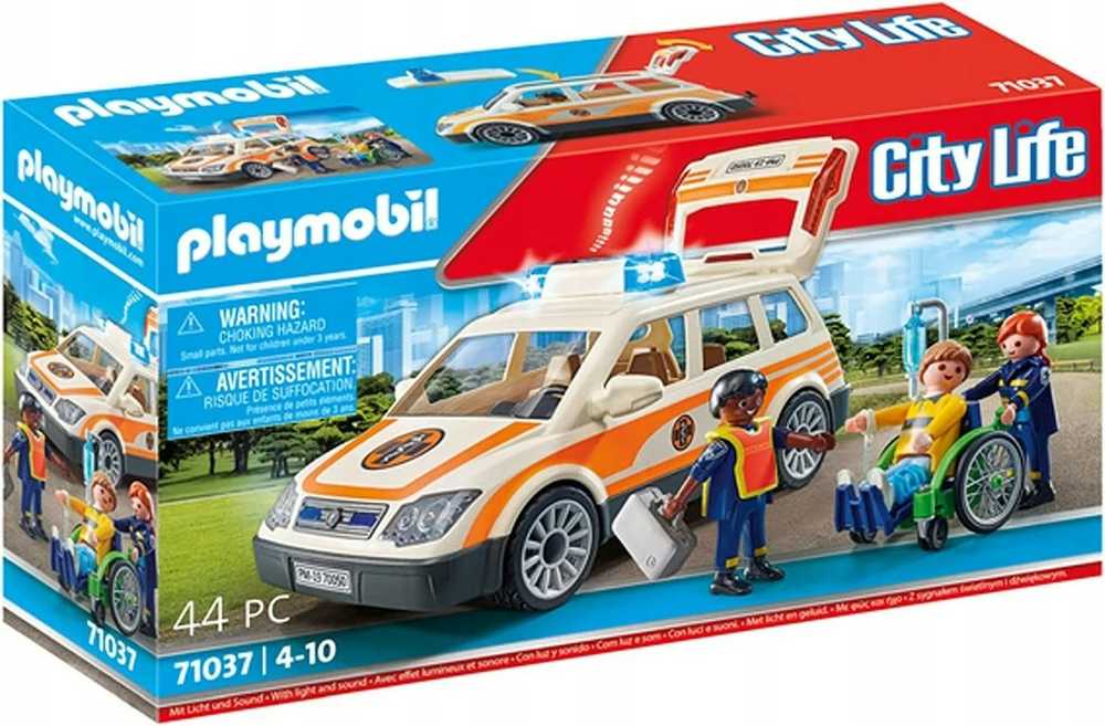 Playmobil City Life 71037 pirmosios pagalbos gydytojo automobilis