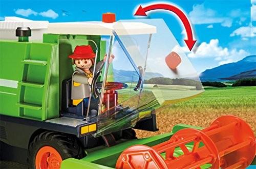 Žaislas - Playmobil 9532 Country Combine (Playmobil, kombainas, figūra, 6 šieno rulonai)