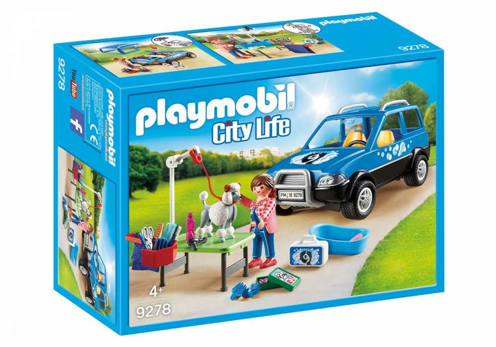 PLAYMOBIL CITY LIFE Mobilus gyvūnų priežiūros automobilis, 9278