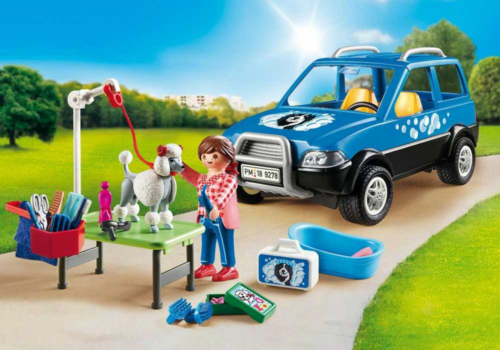 PLAYMOBIL CITY LIFE Mobilus gyvūnų priežiūros automobilis, 9278