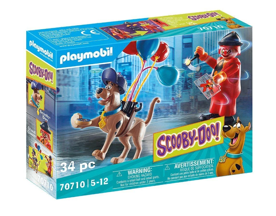 Žaidimų rinkinys Playmobil Scooby Doo Adventure su Klounas vaiduokliu 70710