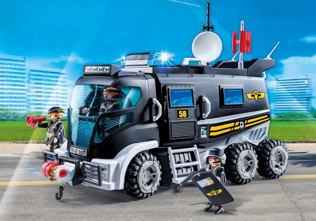 PLAYMOBIL CITY ACTION Specialiųjų operacijų sunkvežimis, 9360