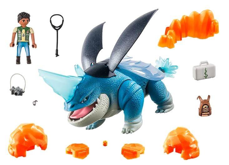 71082 PLAYMOBIL® Drakonai. Devyni karalysčių – Plowhorn ir D'Angelo
