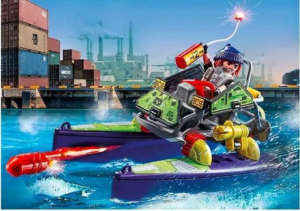 PLAYMOBIL CITY ACTION Specialiųjų pajėgų keturratis 71147