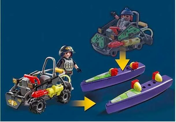PLAYMOBIL CITY ACTION Specialiųjų pajėgų keturratis 71147