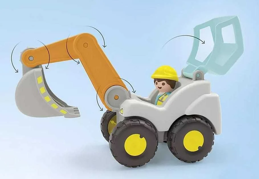 PLAYMOBIL - JUNIOR: Ekskavatorius-kastuvas (71684)