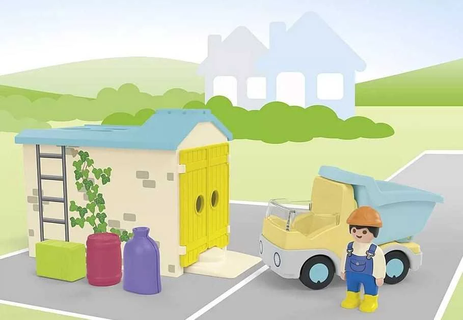 Playmobil - Junior Truck su garažu su rūšiavimo funkcija 71686