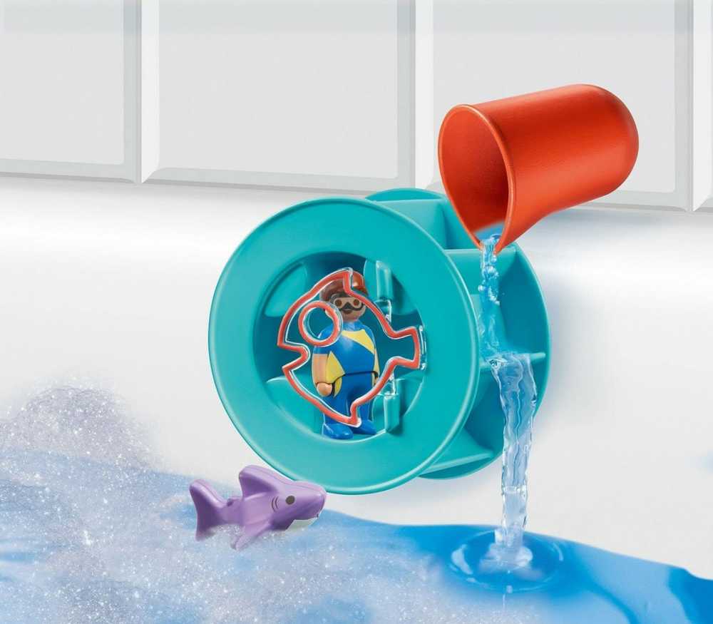 70636 PLAYMOBIL® 1.2.3 - Vandens sūkurys su ryklio jaunikliu