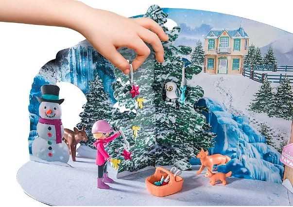 Playmobil Advento kalendorius Arklių pasaulis - Kalėdinis pasivažinėjimas rogėmis, 71345