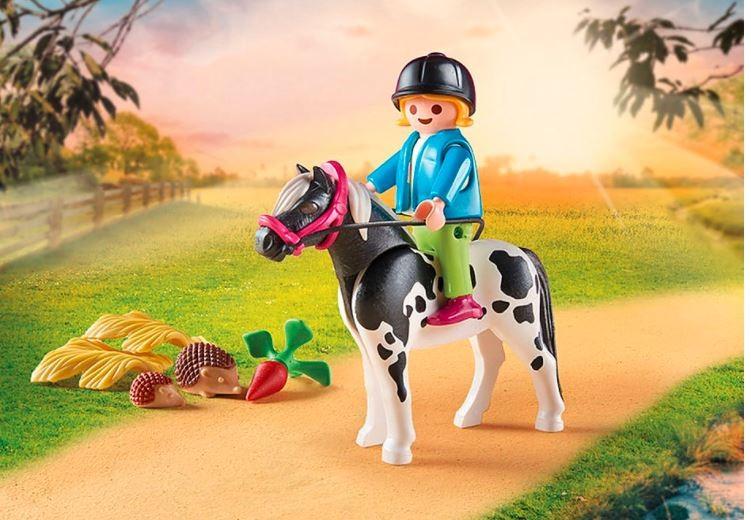 Playmobil Rinkinys su kaimo figūrėlėmis 70998 Arklio vežimas su poniu
