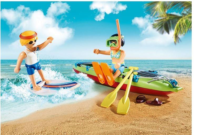 PLAYMOBIL Family Fun Strandauto mit Kanuanhänger (70436)