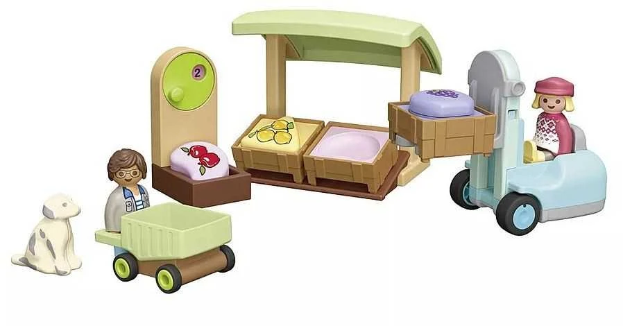 Playmobil – Junior: Organic Market Stall & Forklift (71691)