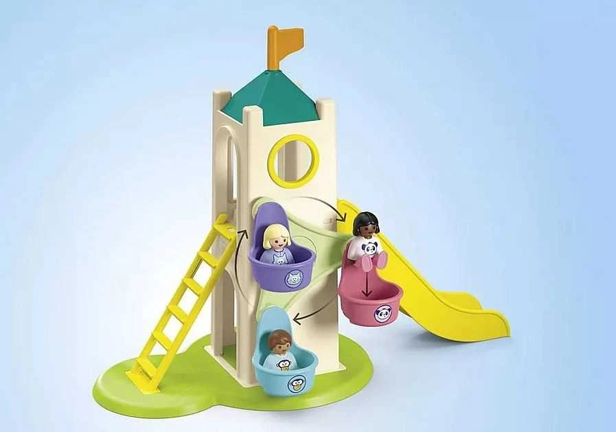 Playmobil Rinkinys su figurkami Junior 71703 Muzikinis centras przygód i budka su lodami Playmobil