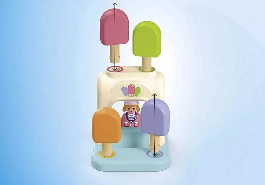 Playmobil Rinkinys su figurkami Junior 71703 Muzikinis centras przygód i budka su lodami Playmobil