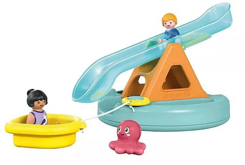 Playmobil Rinkinys su figūrėlėmis Junior Aqua 71 687 Plaukiojanti sala su čiuožykla