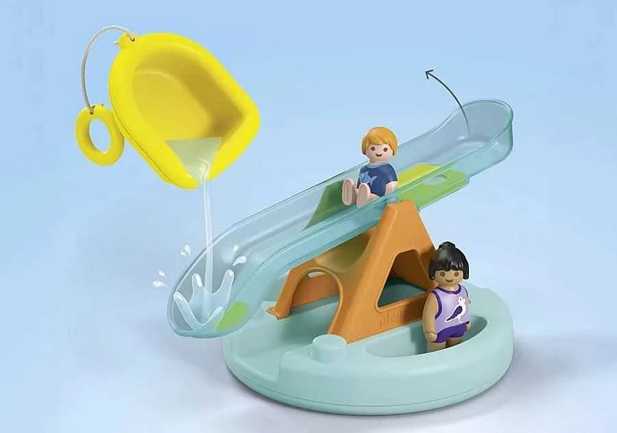 Playmobil Rinkinys su figūrėlėmis Junior Aqua 71 687 Plaukiojanti sala su čiuožykla