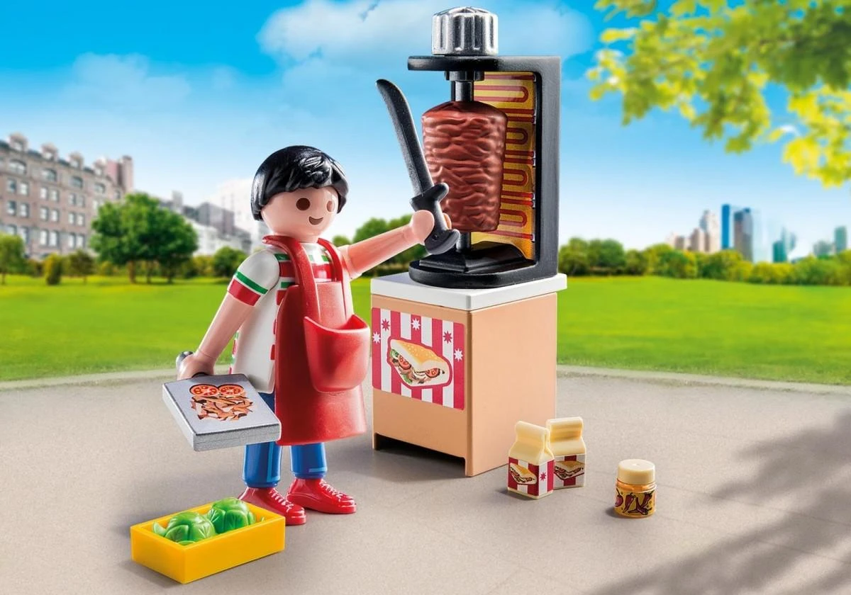 Žaislų rinkinys - Playmobil 9088 Kebap Grilis (Playmobil, grilis su priedais)