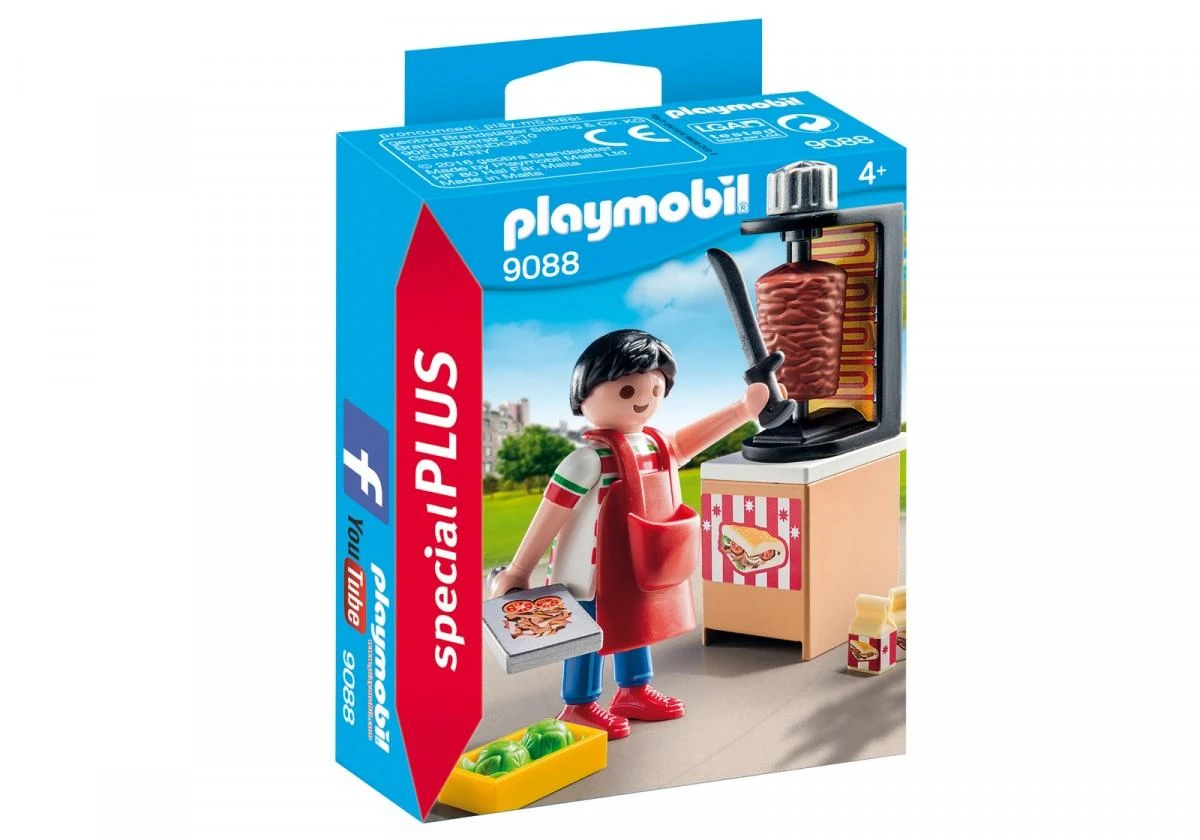 Žaislų rinkinys - Playmobil 9088 Kebap Grilis (Playmobil, grilis su priedais)