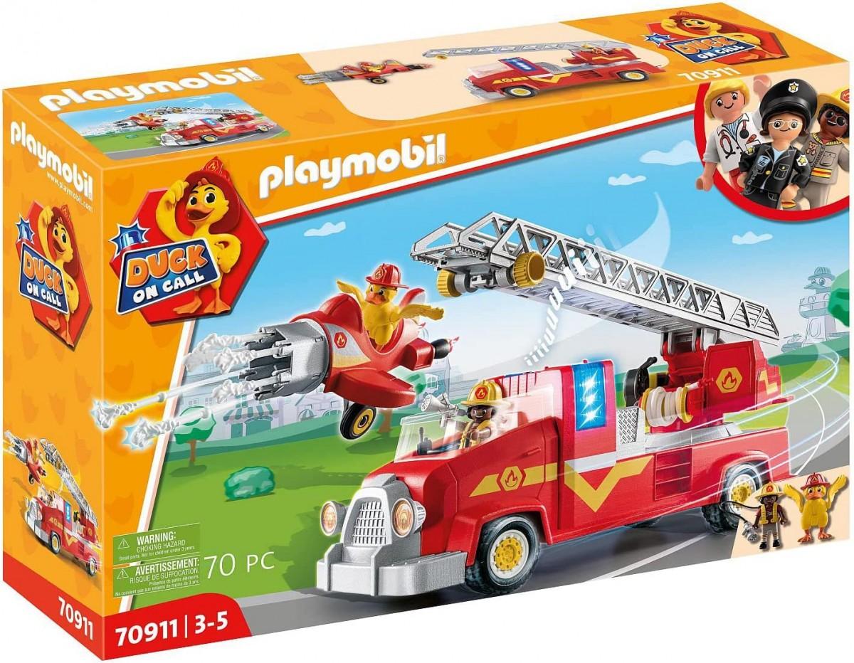 PLAYMOBIL - 70911 - ANTIS ON CALL - Gaisrinis automobilis su ištraukiamomis kopėčiomis ir nuimama plokštuma