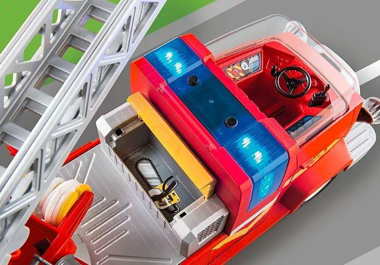 PLAYMOBIL - 70911 - ANTIS ON CALL - Gaisrinis automobilis su ištraukiamomis kopėčiomis ir nuimama plokštuma