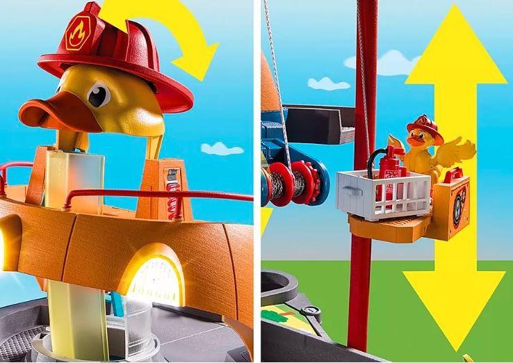 PLAYMOBIL - 70910 - Antis pagal iškvietimą būstinė - 119 vnt. - Vaikas - Balta ir oranžinė