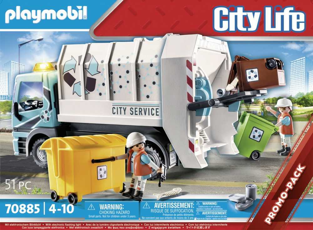 70885 Playmobil, šiukšliavėžis