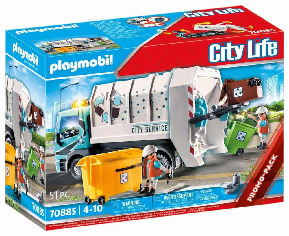 70885 Playmobil, šiukšliavėžis