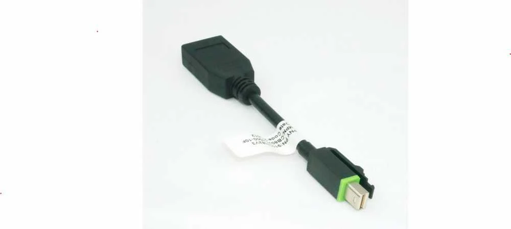 Juodas Mini DisplayPort į DisplayPort adapteris