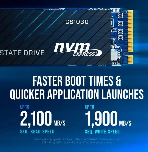 „Pny Technologies“ CS1030 1 TB M.2 PCI Express 3.0 NVMe 3D NAND diskas