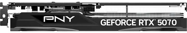 Vaizdo plokštė PNY GeForce RTX 5070 su trimis ventiliatoriais, 12 GB, DLSS 4