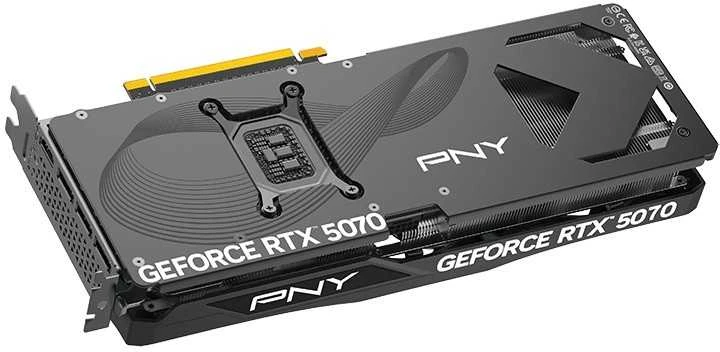 Vaizdo plokštė PNY GeForce RTX 5070 su trimis ventiliatoriais, 12 GB, DLSS 4