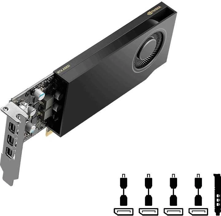 Vaizdo plokštė PNY NVIDIA RTX A1000 8GB GDDR6