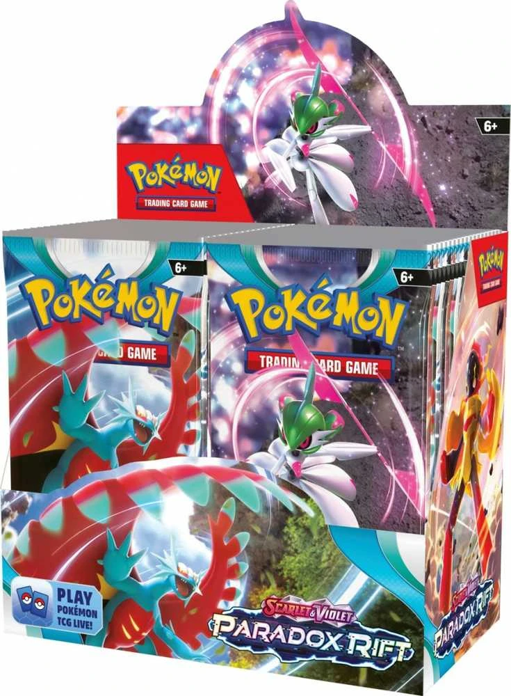 „The Pokemon Pokemon TCG“ – „Scarlet & Violet 4 Paradox Rift Booster Ekranas“ (36 pakuotės)