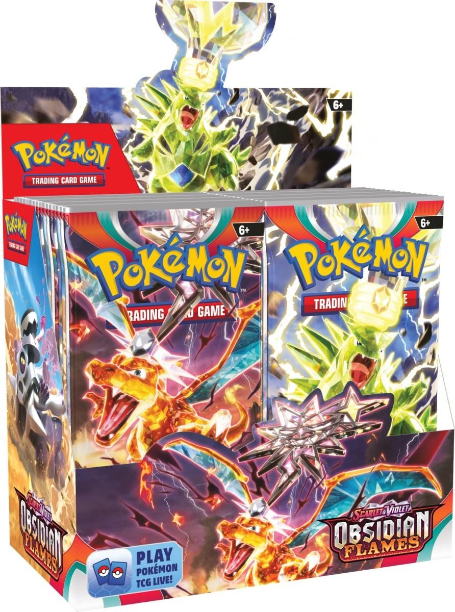 The Pokemon „Pokemon Pokemon TCG“ – „Scarlet & Violet“ 3 „Obsidian Flames“ stiprintuvo ekrano užsklandos (36 vnt.)
