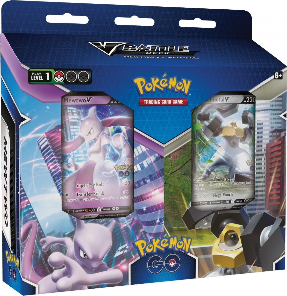 „Pokemon Pokemon TCG“ – „Pokemon GO Mewtwo“ ir „Melmetal V“ kovos kaladžių rinkinys