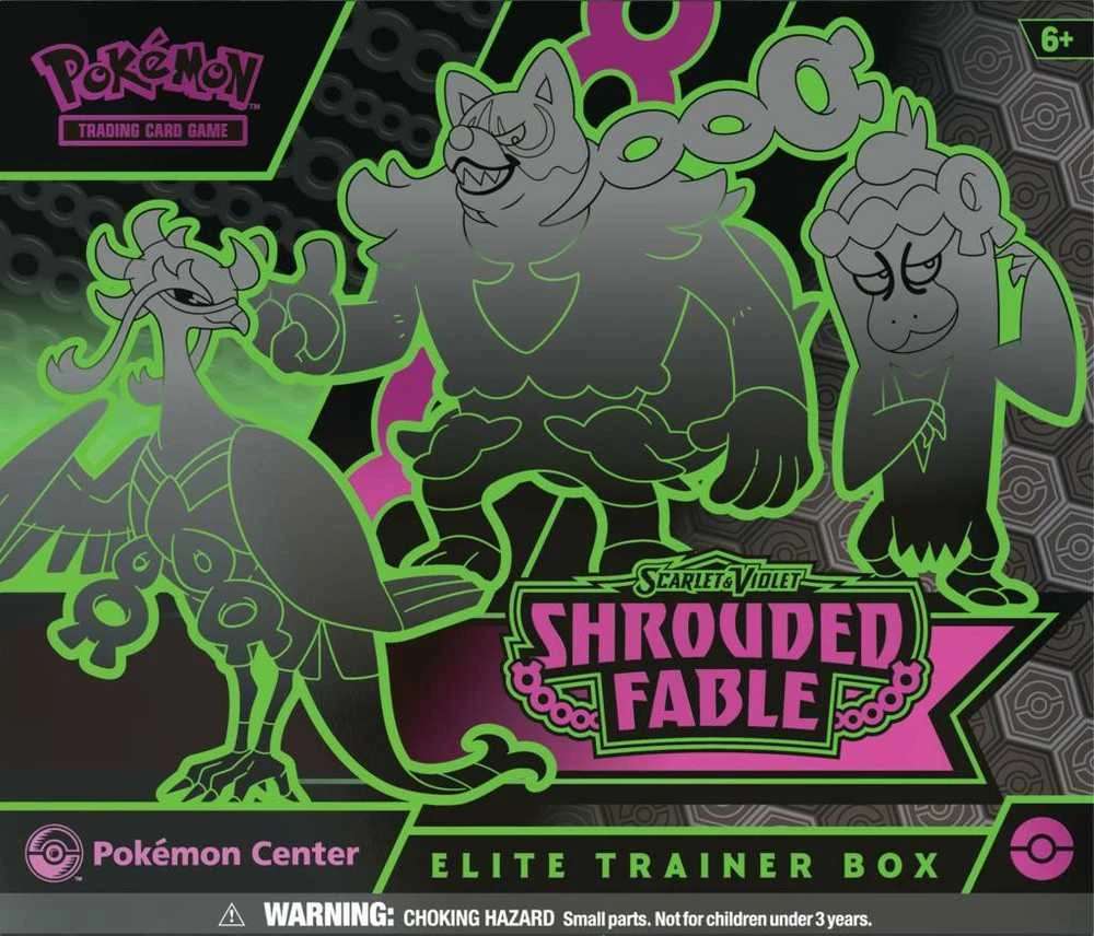 „Pokemon TCG“ – „Scarlet & Violet 6.5 Shrouded Fable Elite“ treniruočių dėžutė