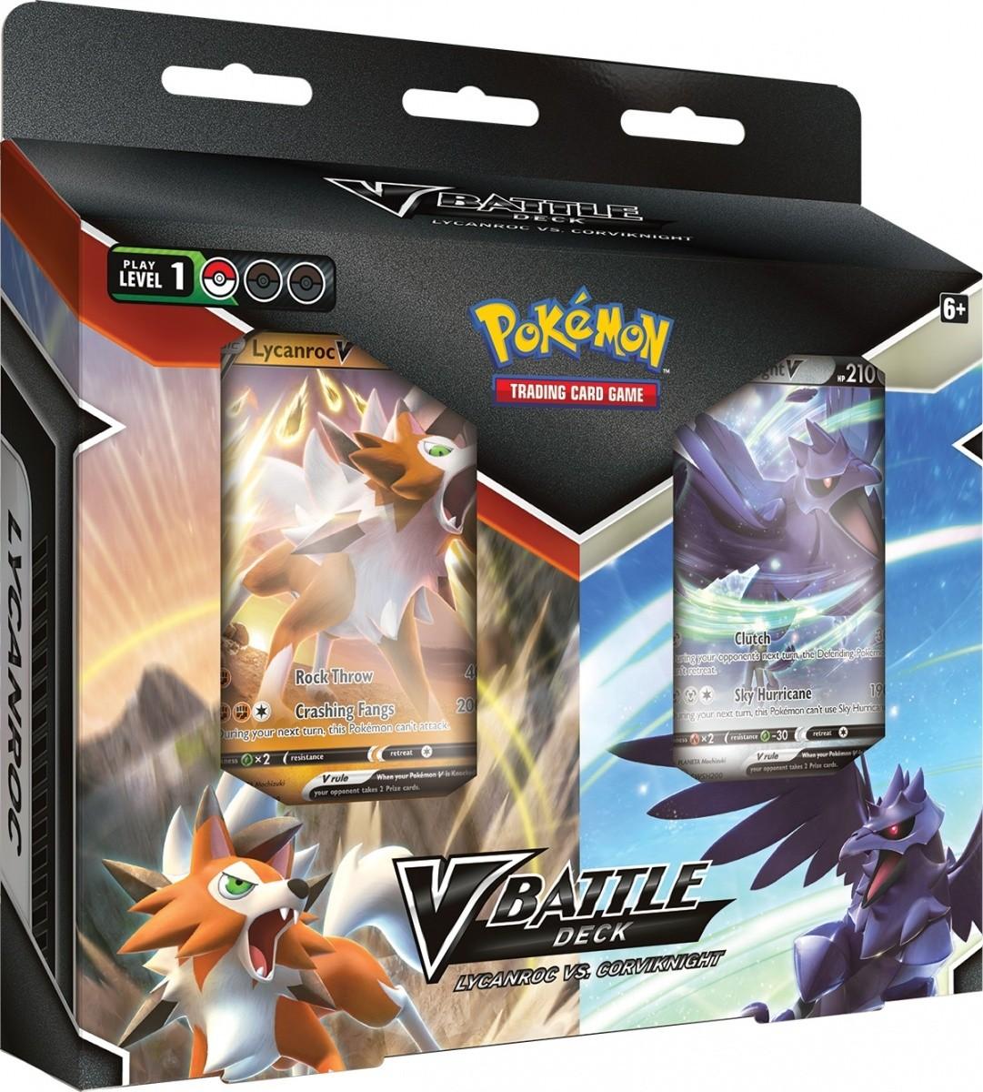 Pokemon Pokemon TCG – Lycanroc vs. Corviknight V Battle Deck Bundle