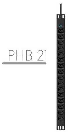 BlueWalker PowerWalker PDU PHB21 16xC13 , Stromversorgung - juodas, (IEC C20 Input)
