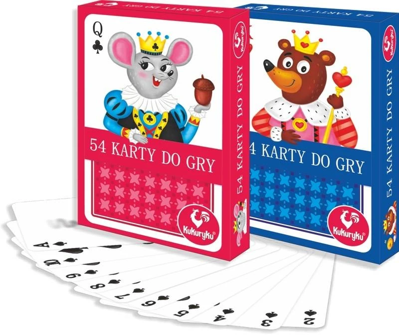 Kukuryku Žaidimų kortos 54 Junior - komplektas