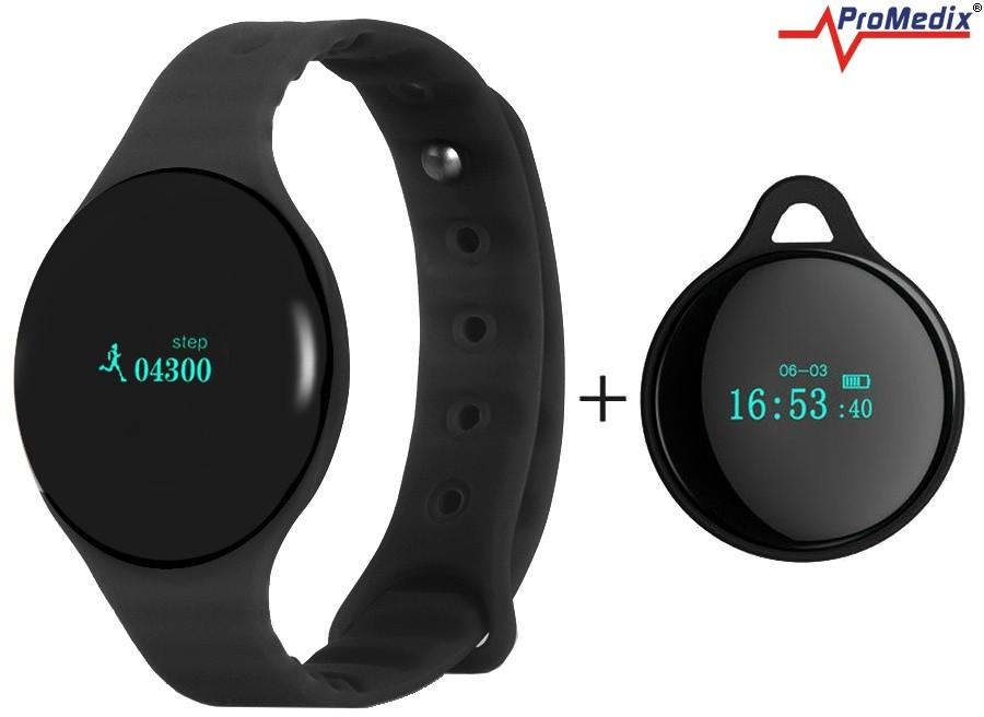 Išmanusis laikrodis ProMedix Smartband krokomierz PR320B juoda, žema