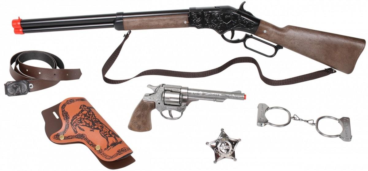 Pulio Gonher Guns GONHER rinkinys kaubojaus ginklų WILD-WEST, 498/0