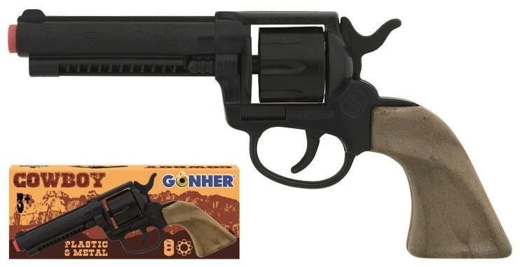 GONHER revolveris kaubojus 8nab plastikinis 119/6 11963