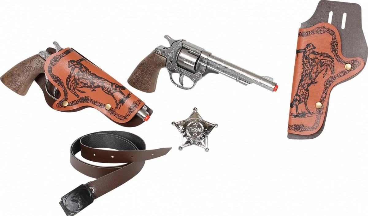 Pulio Gonher Guns GONHER rinkinys kaubojaus ginklų WILD-WEST, 158/0