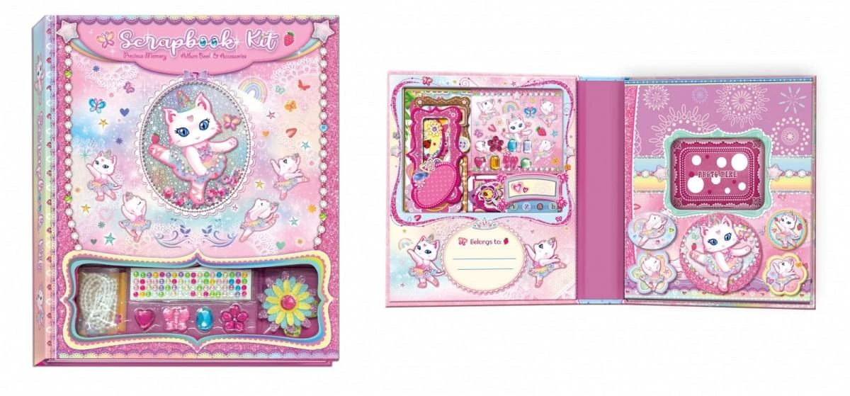 Pulio Scrapbook Pecoware dekoravimo rinkinys - Cat balerina