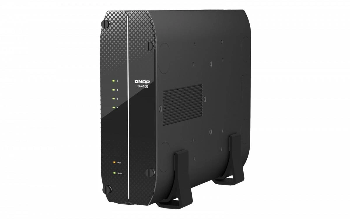 Serveris QNAP TS-410E NAS Tower Ethernet LAN Juodas J6412