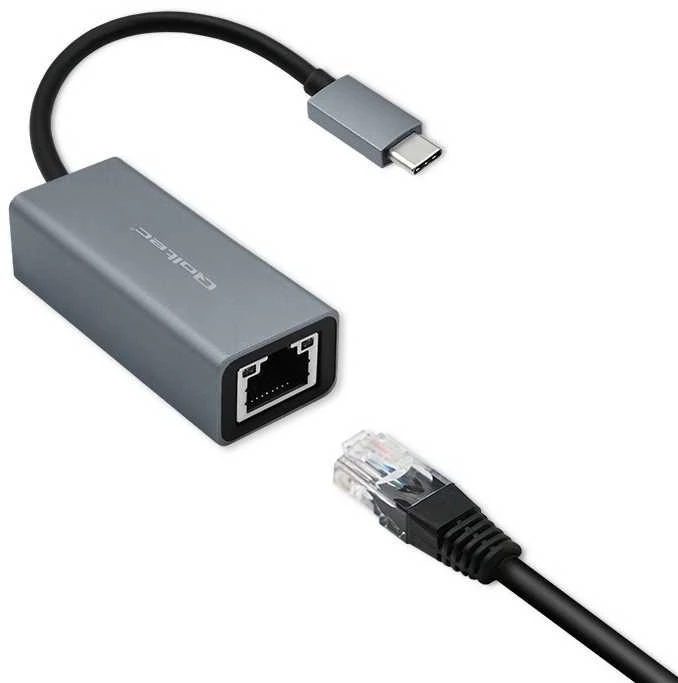 Qoltec USB-C į eternetą adapteris su laidu