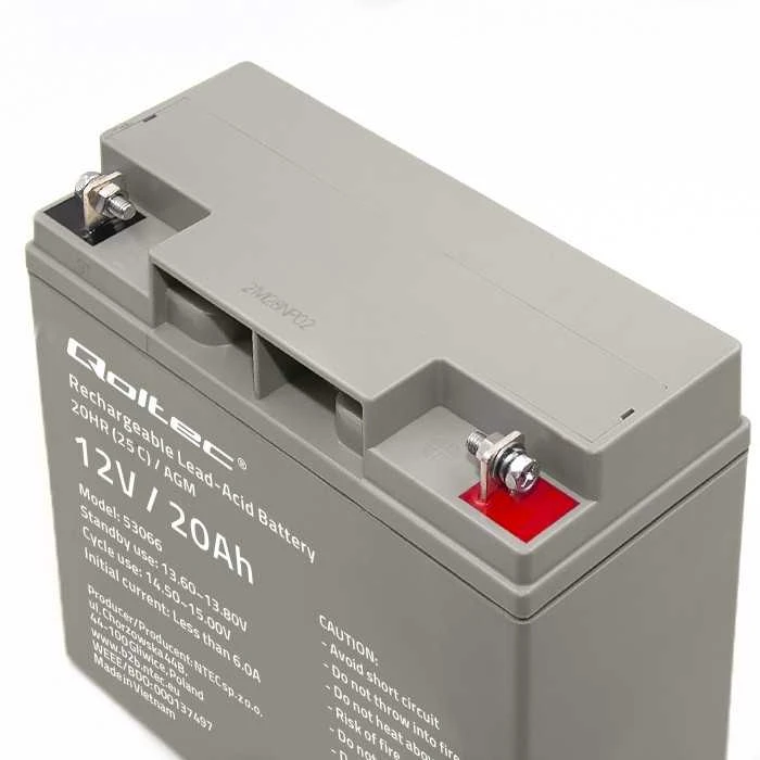 QOLTEC 53066 AGM baterija 12V 20Ah maks. 300A