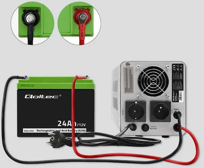 QOLTEC 53036 Qoltec Baterija AGM 12V