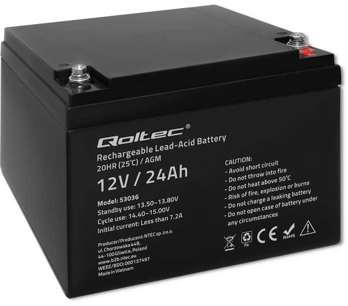 QOLTEC 53036 Qoltec Baterija AGM 12V